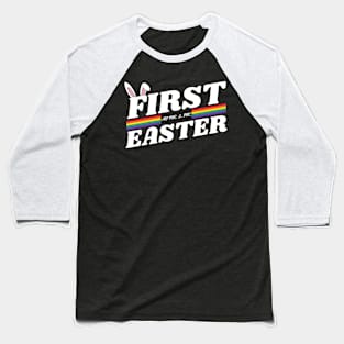 Our First Easter As Mr & Mr Matching Gay Couple Husband Men Baseball T-Shirt